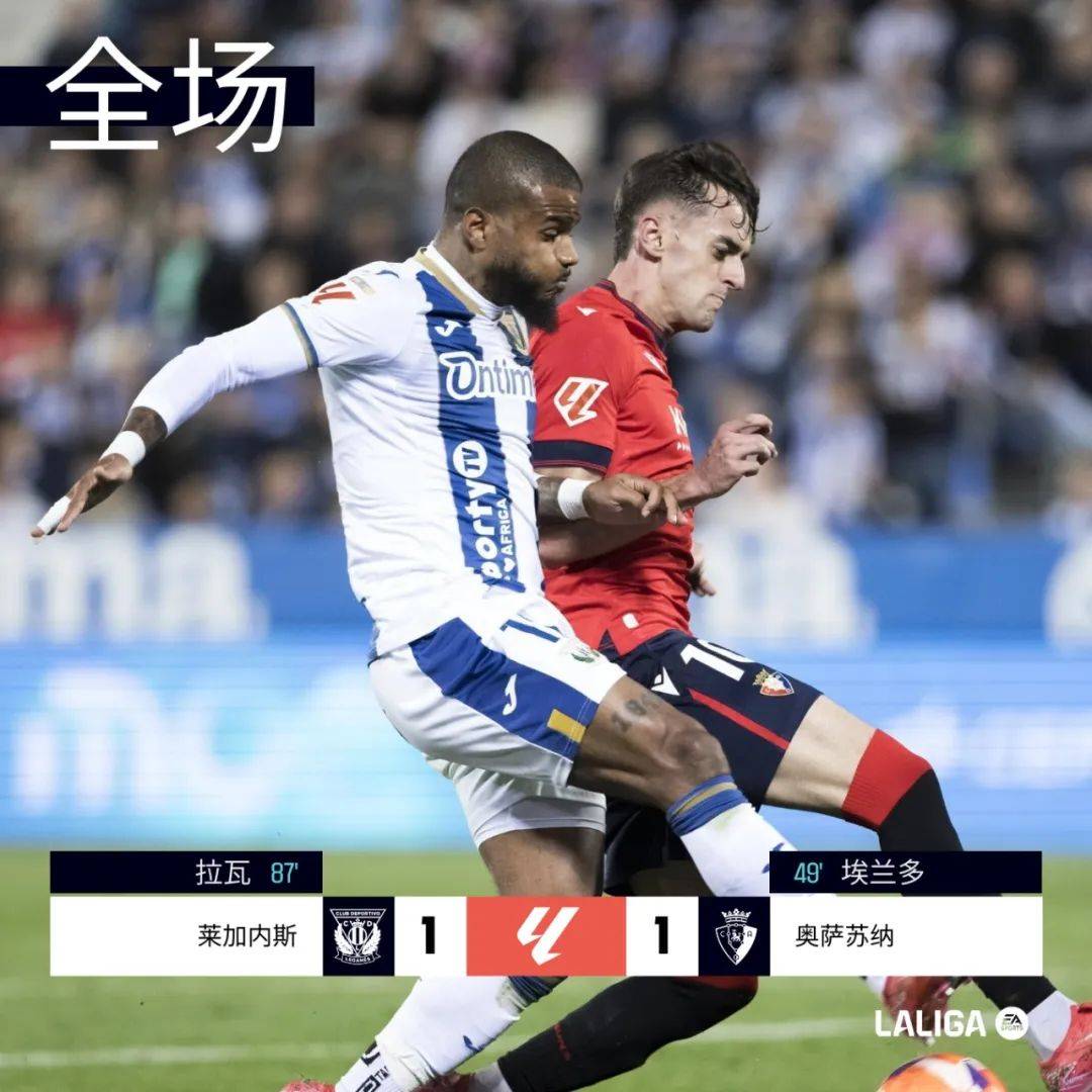 奥萨苏纳战平对手，保持不败战绩