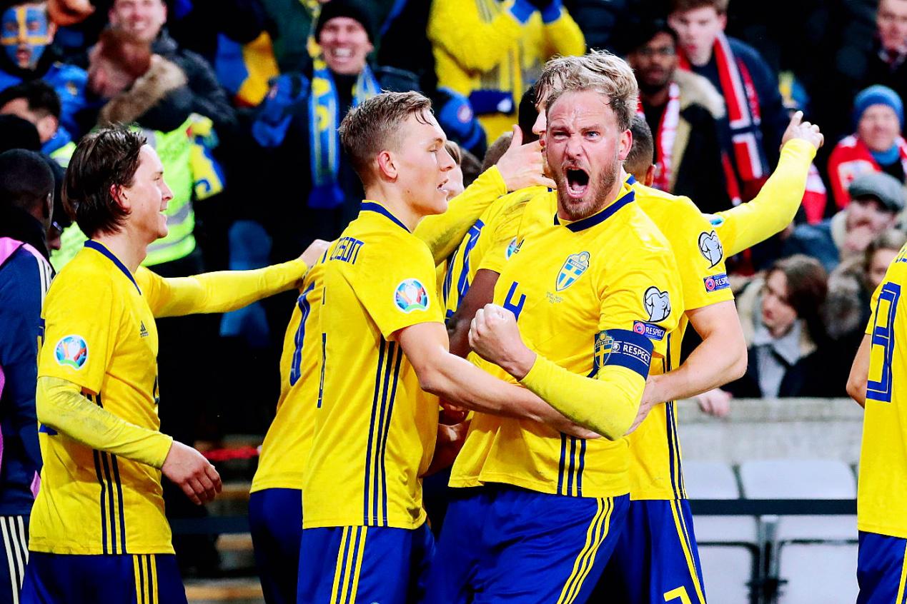 瑞典战胜格鲁吉亚,实现小组三连胜 瑞典战胜格鲁吉亚,实现小组三连胜