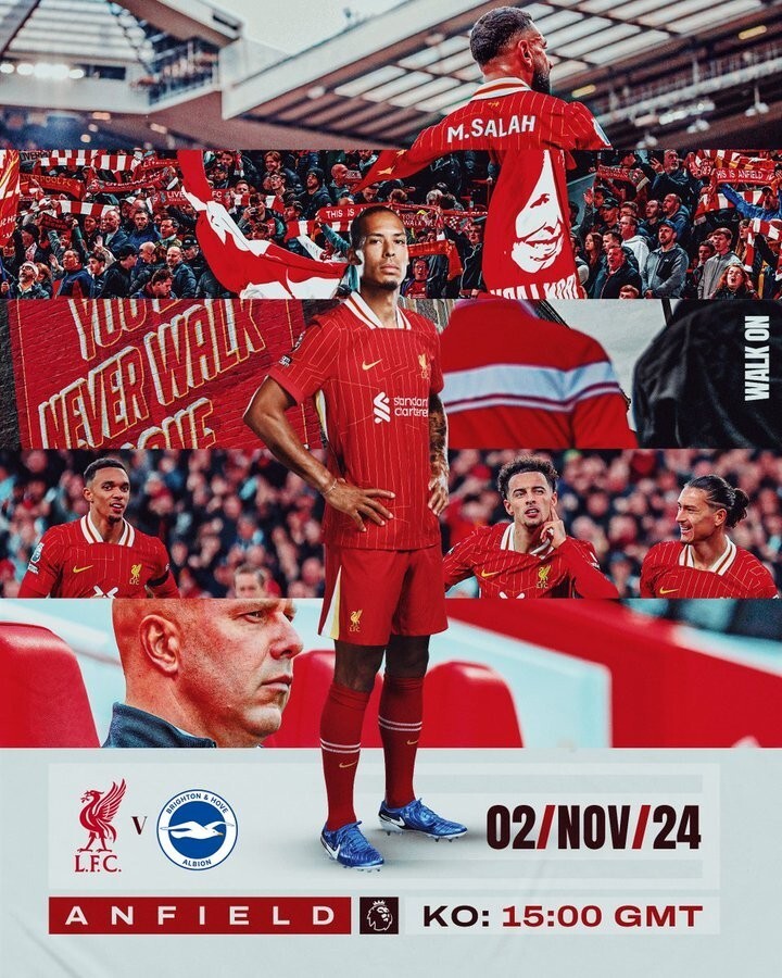 利物浦挑战布莱顿，双方实力对比