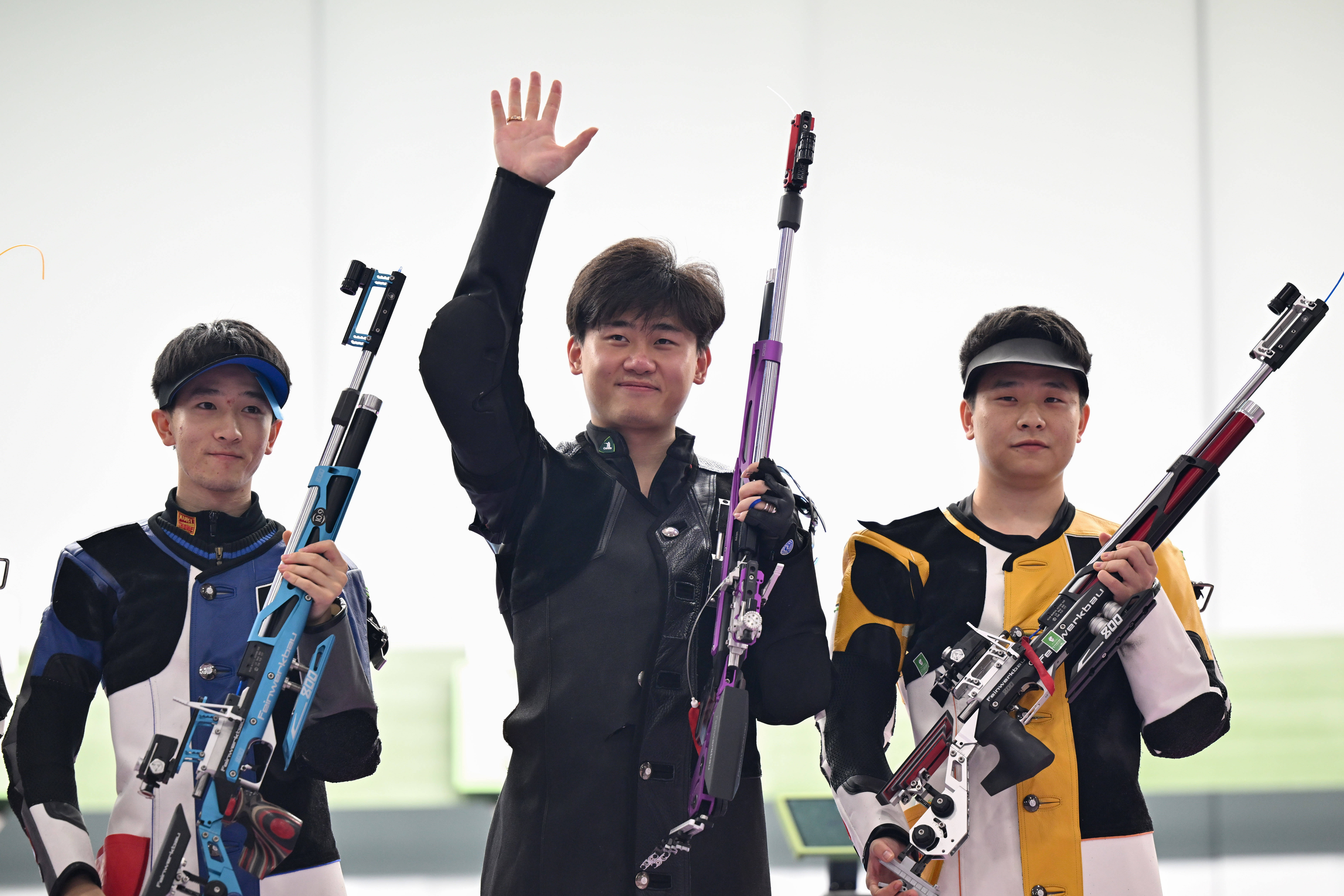 射击男子米步枪决赛:杨虎胜利 射击男子米步枪决赛:杨虎胜利